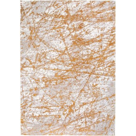 Tapis de Salon Design tissé plat Stella Astro Gold