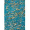 Tapis de Salon Design tissé plat Stella Eclat Turquoise