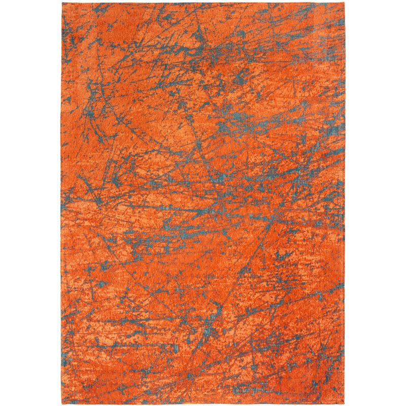 Tapis de Salon Design tissé plat Stella Nebula Orange