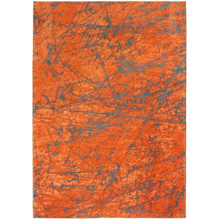 Tapis de Salon Design tissé plat Stella Nebula Orange