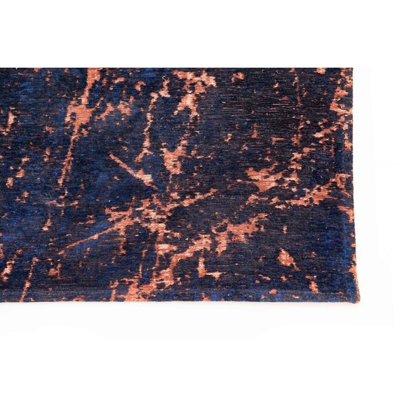 Tapis de Salon Moderne tissé plat Stella Bleu Stars coin