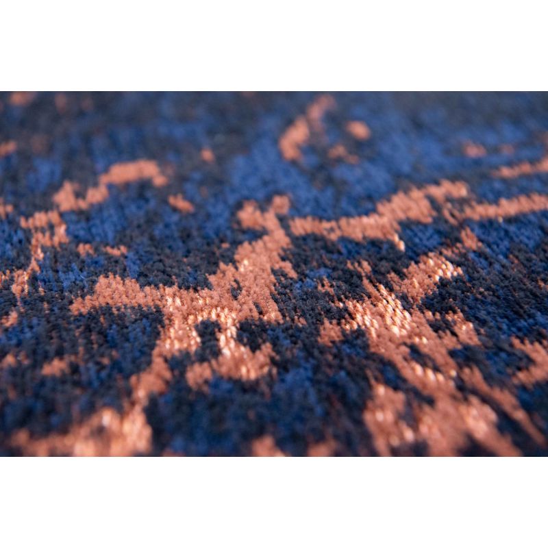 Tapis de Salon Moderne tissé plat Stella Bleu Stars zoom
