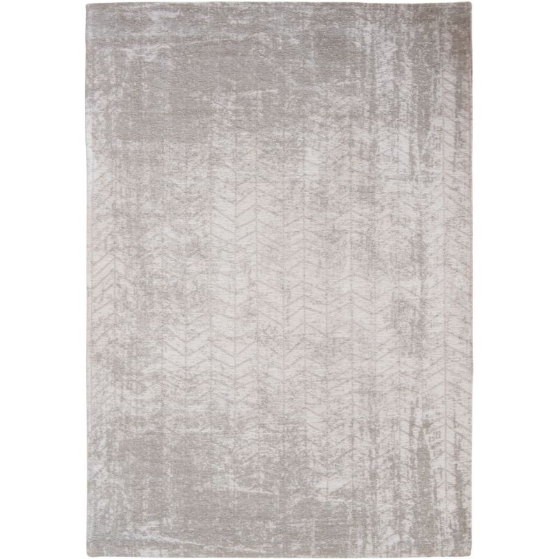 Tapis de salon design Jacob's Ladder White Plains en coton et polyester