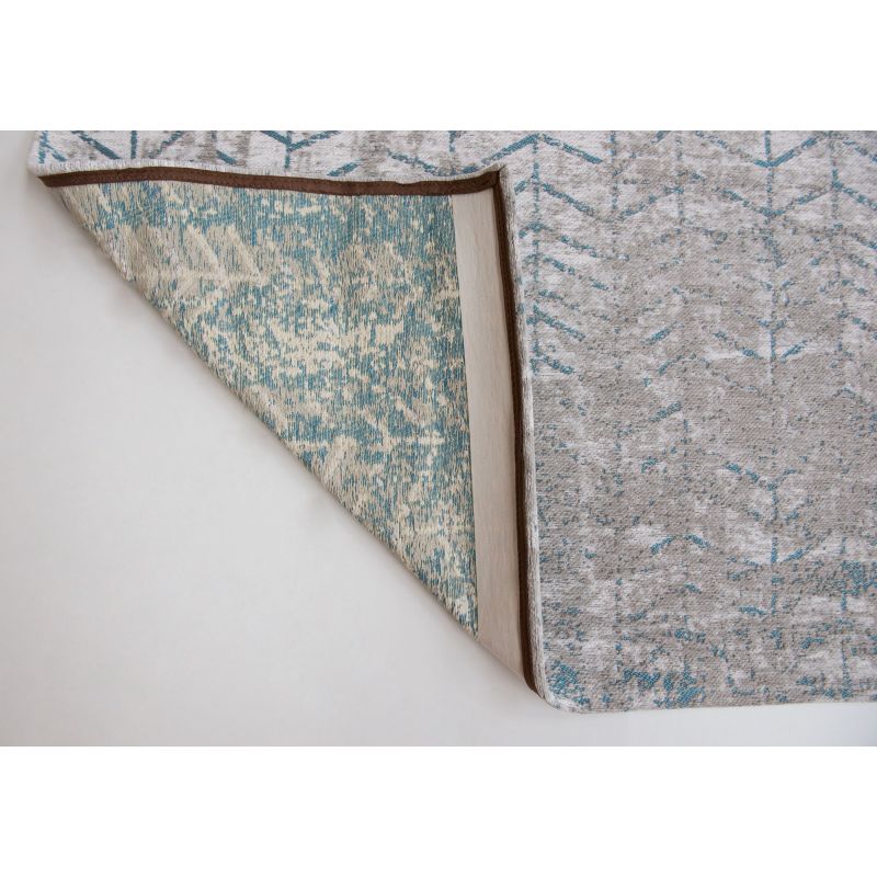 Tapis de Salon Moderne Jacob's Ladder Bleu et beige dos