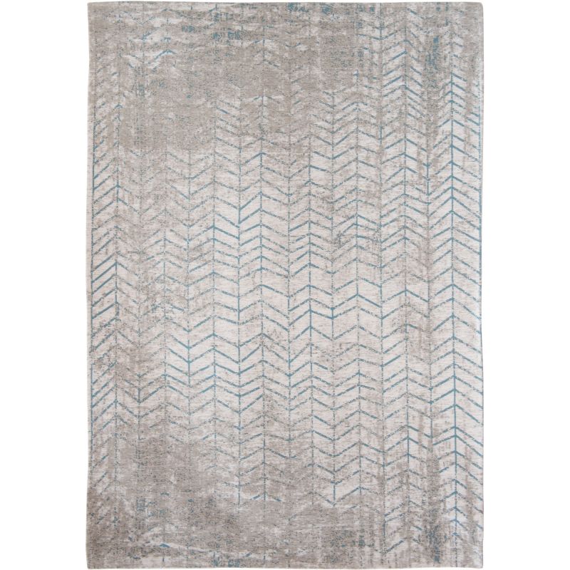 Tapis de Salon Moderne Jacob's Ladder Bleu et beige - Louis de Poortere