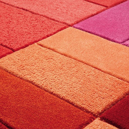 Tapis Various Box Rouge par Esprit Home Tapis Various Box Rouge par Esprit Home