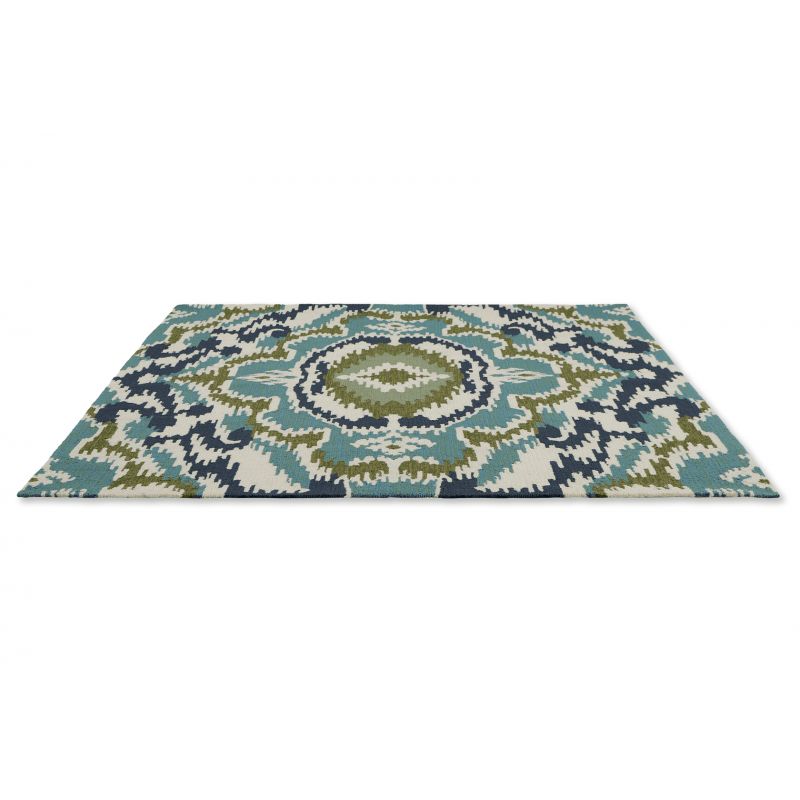 Tapis outdoor en polypropylène Ixora émeraude 