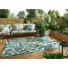 Tapis outdoor en polypropylène Ixora émeraude 