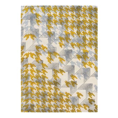 Tapis de salon en laine et viscose Atlas Ivory Ocre Tapis de salon en laine et viscose Atlas Ivory Ocre
