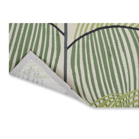 Tapis d'extérieur en polypropylène Manila Leaf botanical green Tapis d'extérieur en polypropylène Manila Leaf botanical green