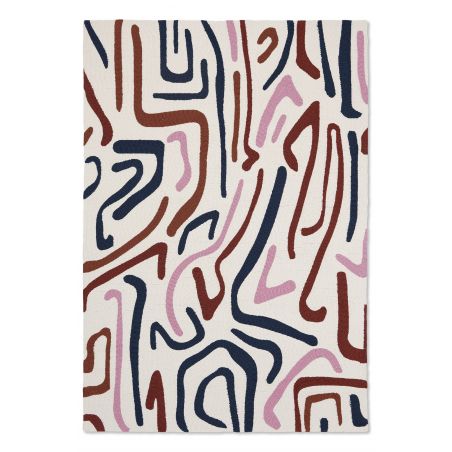 Tapis indoor-outdoor en polypropylène Origami Synchronic brazilian rosewood Tapis indoor-outdoor en polypropylène Origami Synchronic brazilian rosewood