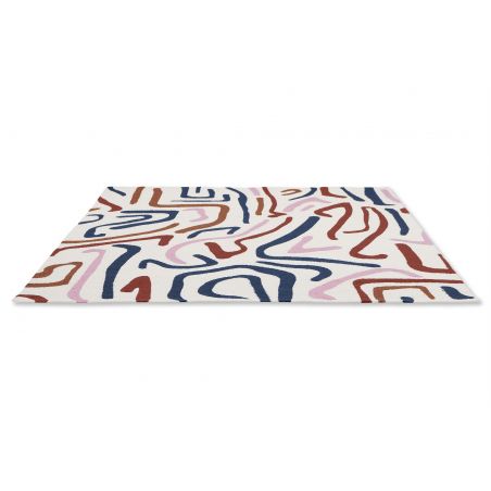 Tapis indoor-outdoor en polypropylène Origami Synchronic brazilian rosewood Tapis indoor-outdoor en polypropylène Origami Synchronic brazilian rosewood