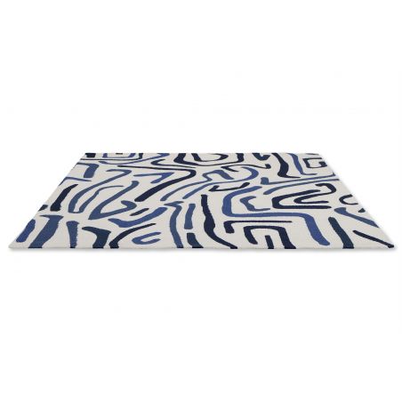 Tapis indoor-outdoor en polypropylène Origami Synchronic japanese ink Tapis indoor-outdoor en polypropylène Origami Synchronic japanese ink