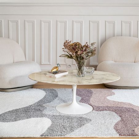 Tapis design VAPE Nude et Gris SALON Tapis design VAPE Nude et Gris SALON