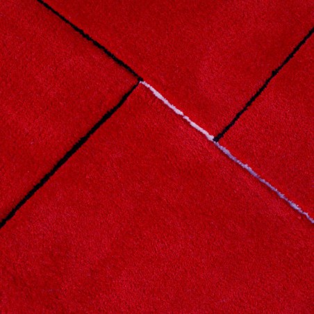 Echantillon du Tapis puzzle rouge Esprit Home Echantillon du Tapis puzzle rouge Esprit Home
