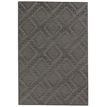 Tapis d'extérieur tissé en polypropylène marron spring 