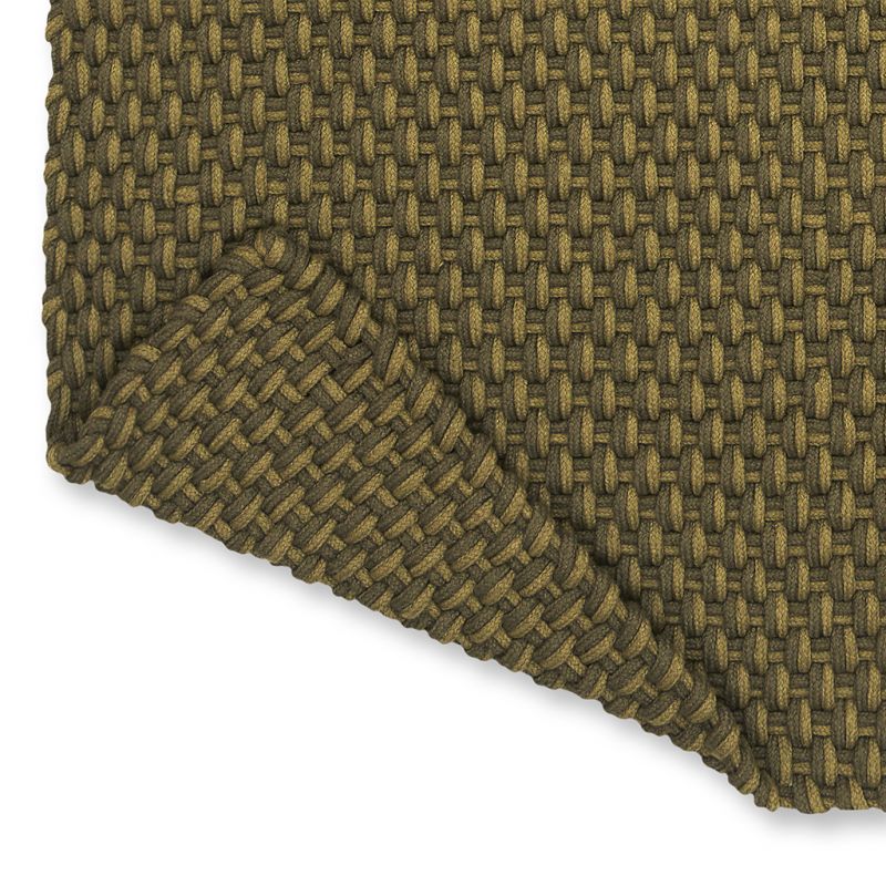 Tapis indoor/outdoor 100% PET recyclé Lace vert pin et vert thym