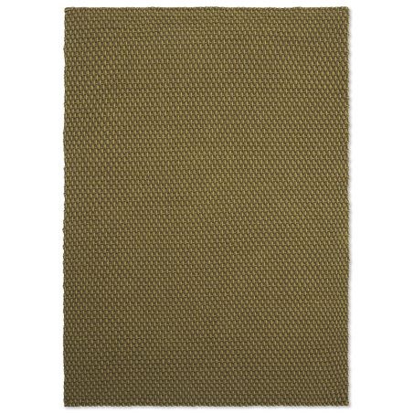 Tapis indoor/outdoor 100% PET recyclé Lace vert pin et vert thym