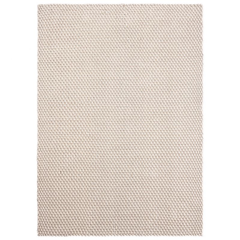 Tapis outdoor 100% PET recyclé Lace sable blanc et gris - Tapis Chic