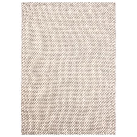 Tapis d'extérieur 100% PET recyclé Lace sable blanc et gris