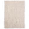 Tapis d'extérieur 100% PET recyclé Lace sable blanc et gris