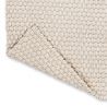 Tapis d'extérieur 100% PET recyclé Lace sable blanc