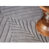 Tapis de salon prestige en laine Folia Gris Wedgwood zoom