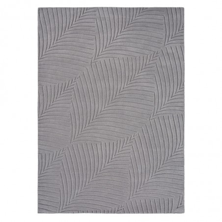 Tapis de salon prestige en laine Folia Gris Wedgwood