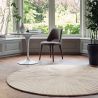 Tapis de salon prestige rond en laine Folia Stone Wedgwood salon