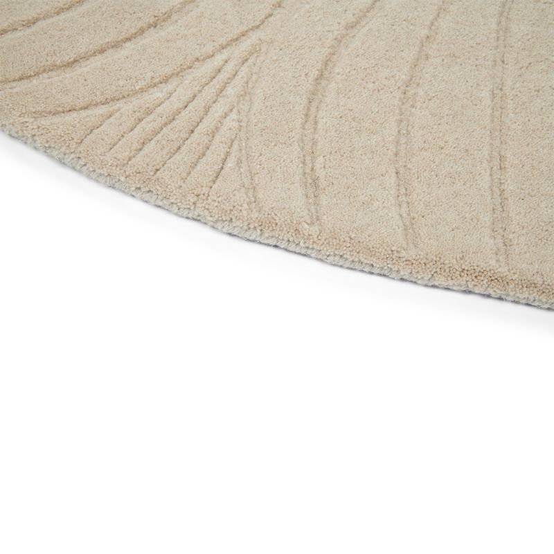 Tapis de salon prestige rond en laine Folia Stone Wedgwood zoom