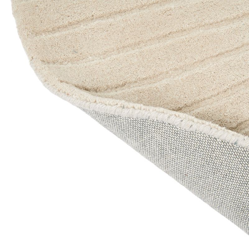 Tapis de salon prestige rond en laine Folia Stone Wedgwood dos