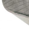 Tapis de salon prestige rond en laine Folia Gris Wedgwood dos latex