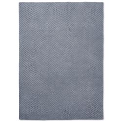 Tapis de salon prestige en laine Folia 2.0 Gris Wedgwood