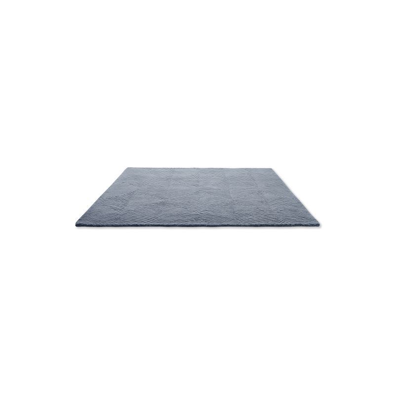 Tapis de salon prestige en laine Folia 2.0 Gris Wedgwood chambre