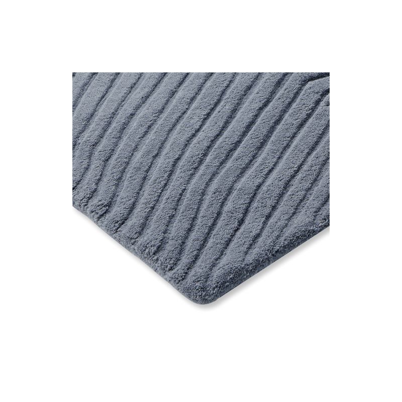 Tapis de salon prestige en laine Folia 2.0 Gris Wedgwood bureau