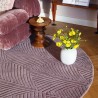 Tapis de salon prestige en laine Folia 2.0 Vieux Rose Wedgwood SALON