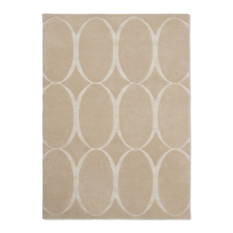 Tapis de salon pure laine Renaissance beige Wedgwood