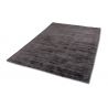 Tapis fait main en viscose noir Alessa