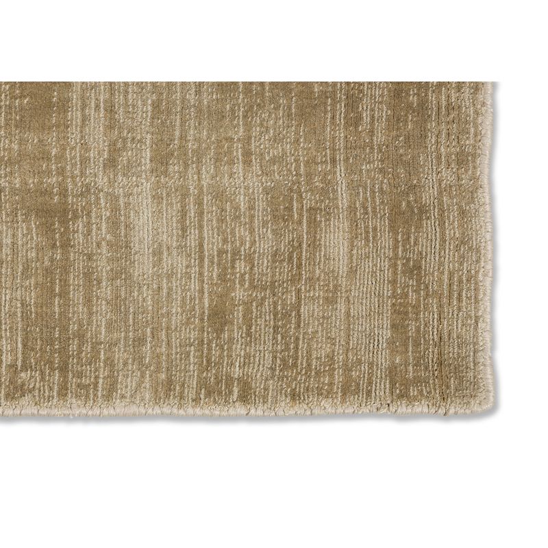 Tapis fait main en viscose beige Alessa