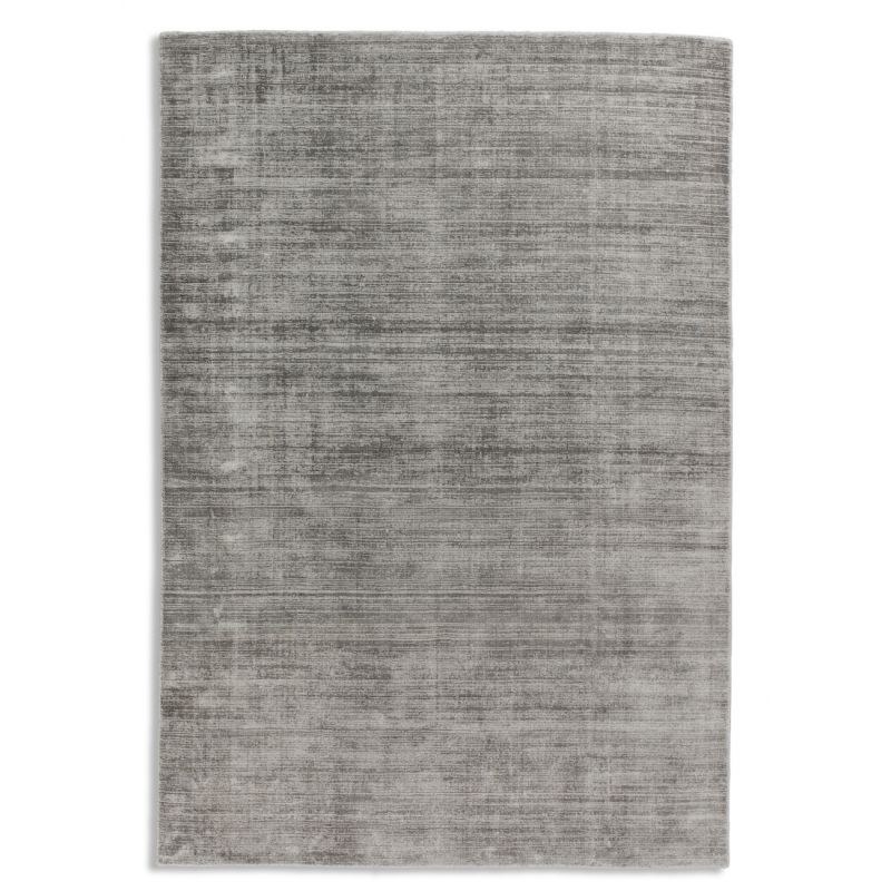 Tapis fait main en viscose Gris Alessa