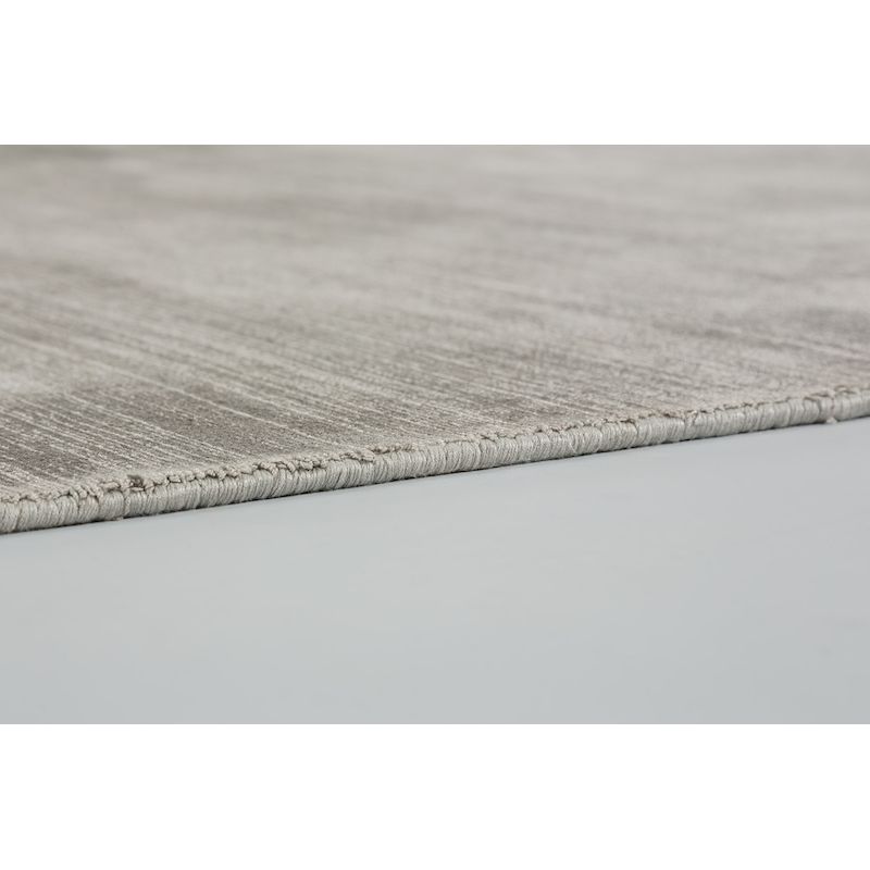 Tapis fait main en viscose Gris Alessa