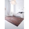 Tapis de Salon tissé plat Prestige Bamboo Black Wood Noir Orange chambre