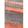 Tapis de Salon tissé plat Prestige Bamboo Black Wood Noir Orange