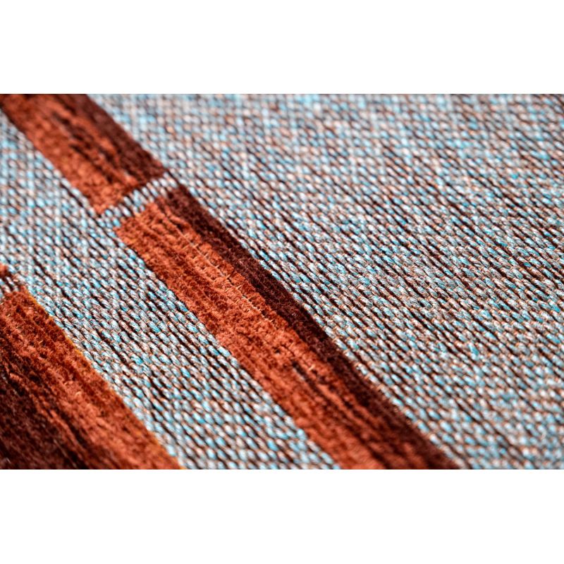 Tapis de Salon tissé plat Prestige Bamboo Azur Gold bureau