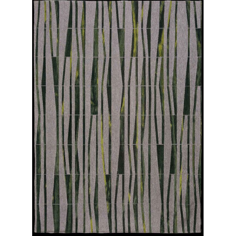 Tapis de Salon tissé plat haut de gamme Bamboo Dwarf Green salon