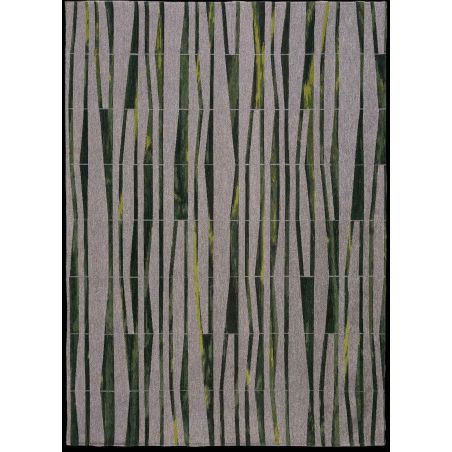 Tapis de Salon tissé plat haut de gamme Bamboo Dwarf Green salon