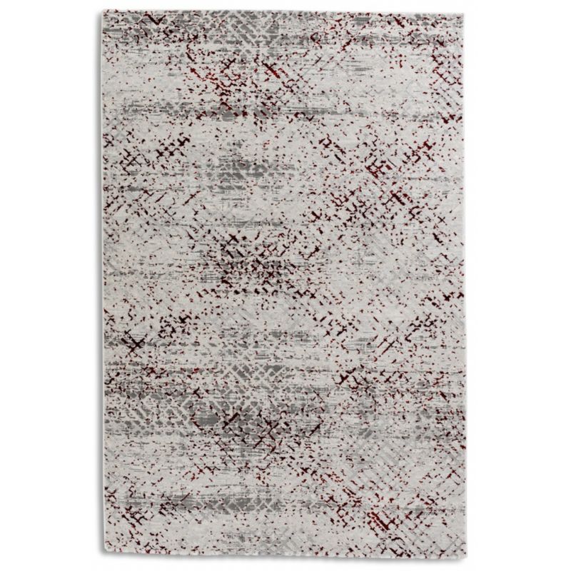 Tapis de salon Moderne Antea Pixel Rouge Bordeaux - TAPIS CHIC COLLECTION