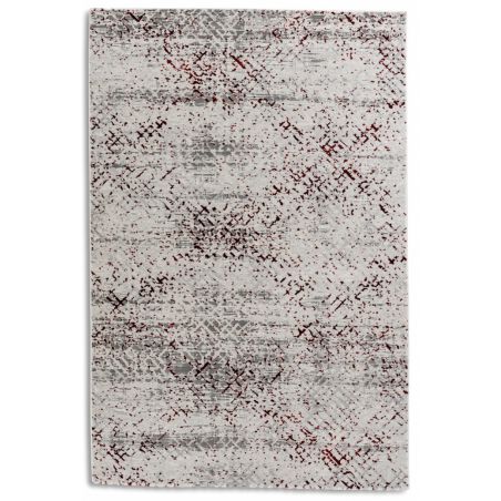 Tapis de salon Moderne Antea Pixel Rouge Bordeaux