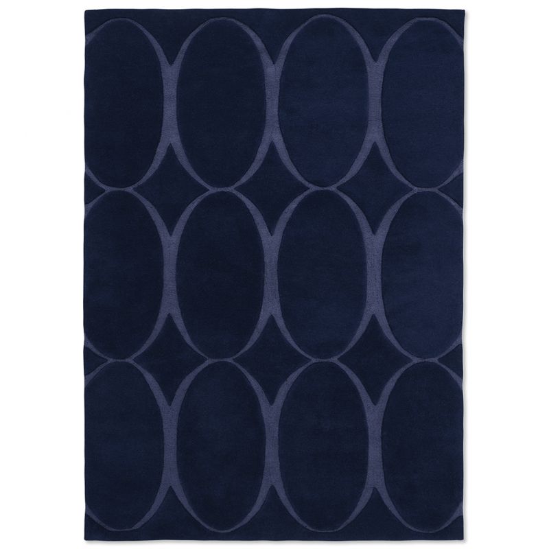 Tapis de salon pure laine Renaissance bleu Wedgwood