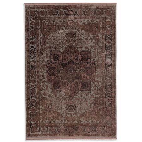 Tapis Vintage Velvet vieux rose motifs anciens